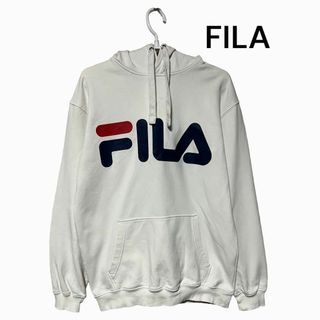 フィラ(FILA)の古着　フィラ　FILA ビッグロゴ　パーカー(パーカー)