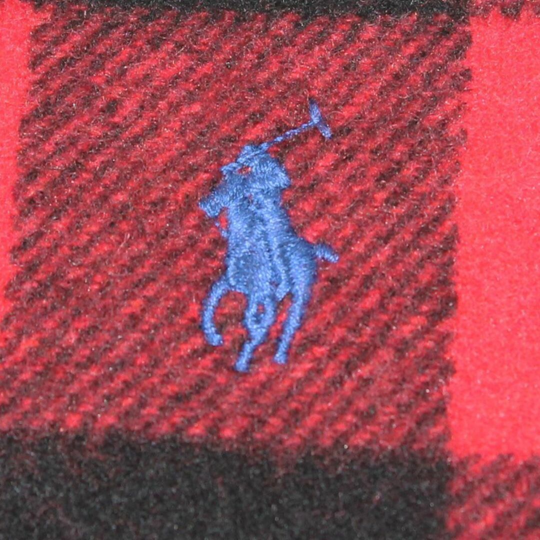 POLO RALPH LAUREN(ポロラルフローレン)の新品 POLO RALPH LAUREN チェック リバーシブル ウールマフラー メンズのファッション小物(マフラー)の商品写真