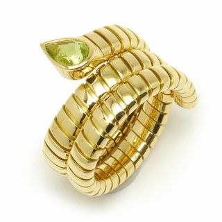 ブルガリ(BVLGARI)のブルガリ トゥボガスリング #13 約13号 750YG・ペリドット 伸縮性あり(リング(指輪))