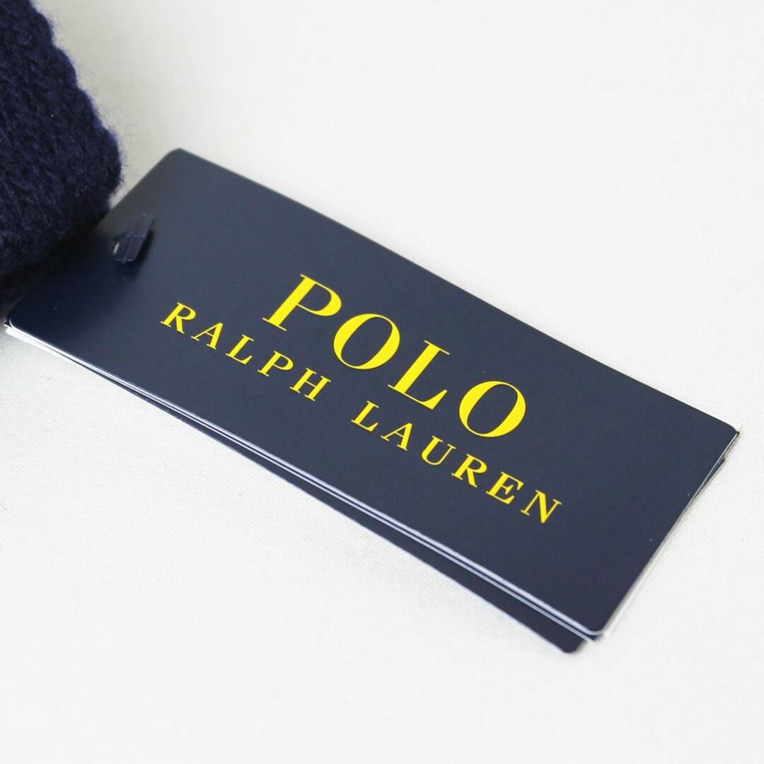 POLO RALPH LAUREN(ポロラルフローレン)の新品 POLO RALPH LAUREN ラルフローレン ウール手袋 ネイビー メンズのファッション小物(手袋)の商品写真