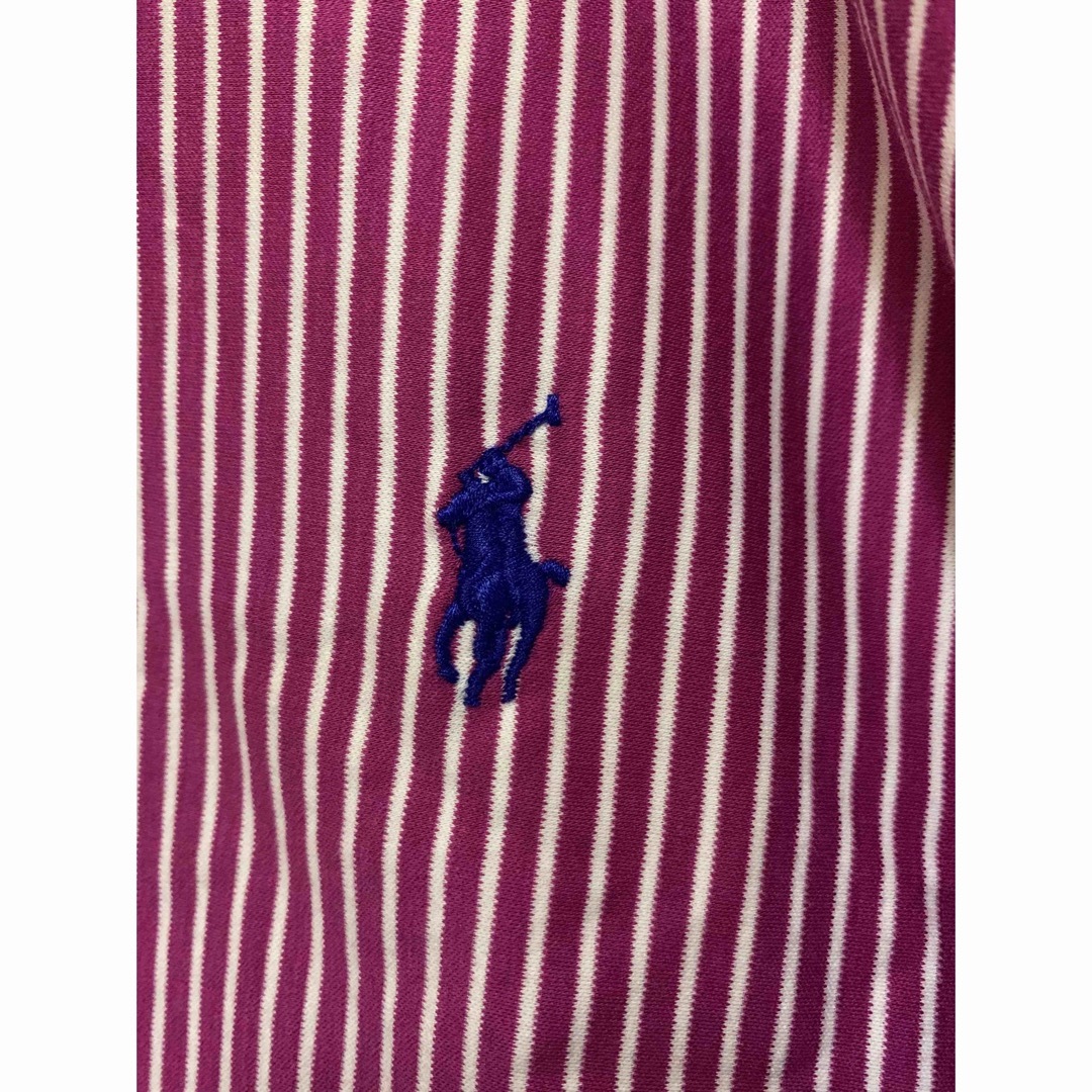 POLO RALPH LAUREN(ポロラルフローレン)の【極美品】1度着用　RalphLauren ニットドレスシャツ　ストラップ　長袖 レディースのトップス(シャツ/ブラウス(長袖/七分))の商品写真