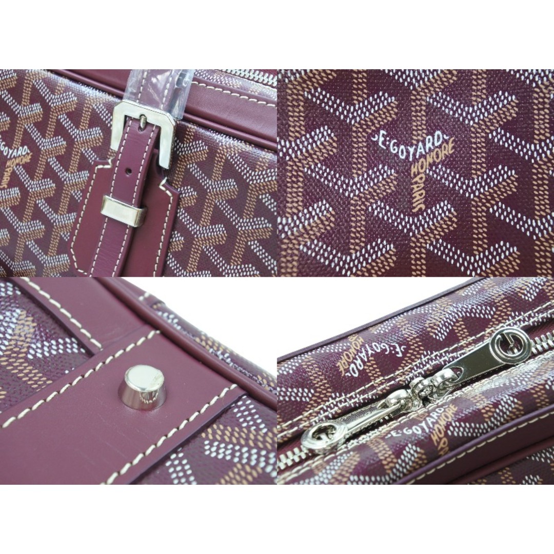 GOYARD(ゴヤール)の新品同様 GOYARD ゴヤール ハンドバッグ アンバサードブリーフケース パープル PVC レザー シルバー金具 中古 51784 レディースのバッグ(ハンドバッグ)の商品写真