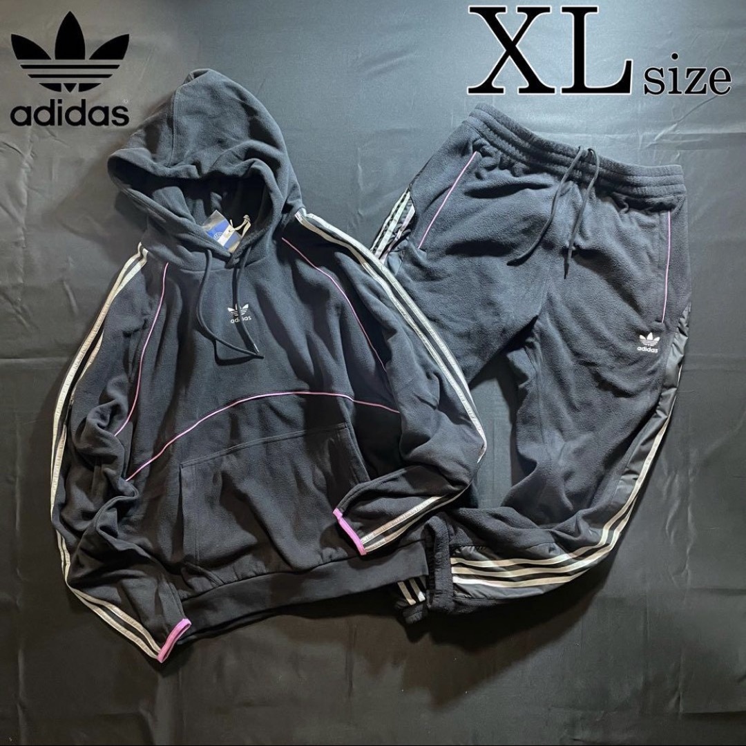 新品 adidas originals 上下セットアップ XLsize フリース