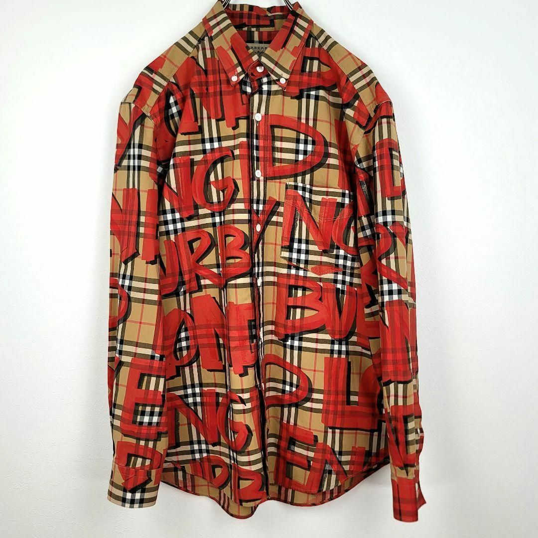 BURBERRY - 【極美品】BURBERRY グラフィティ プリント ノバチェック