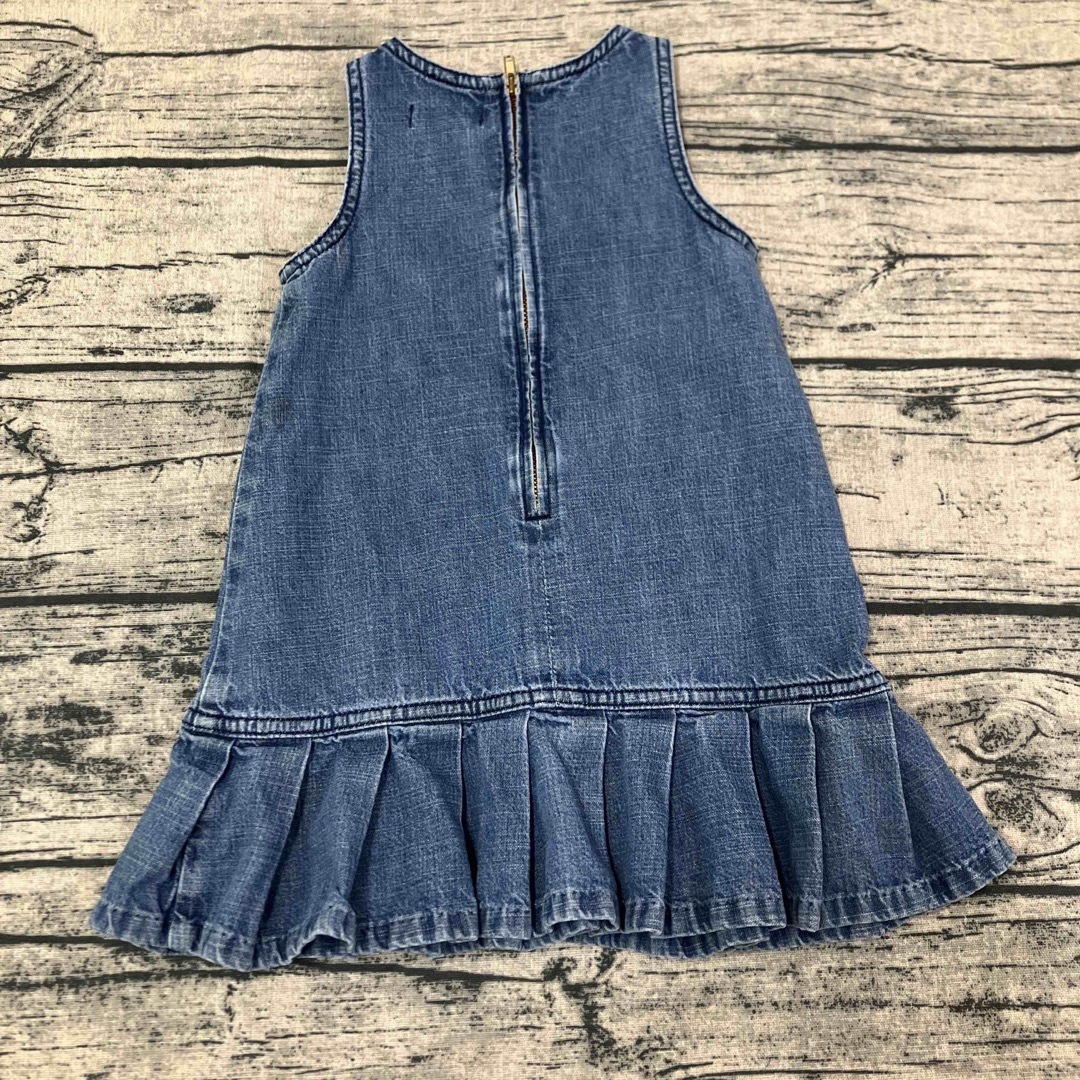 Ralph Lauren(ラルフローレン)の【難あり】ラルフローレン　デニムワンピース　2T  ベビー　キッズ　女の子　95 キッズ/ベビー/マタニティのキッズ服女の子用(90cm~)(ワンピース)の商品写真