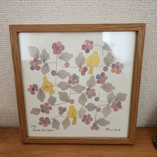 イデー(IDEE)の未使用　バーズワーズBIRDS' WORDS 額装セット(絵画/タペストリー)