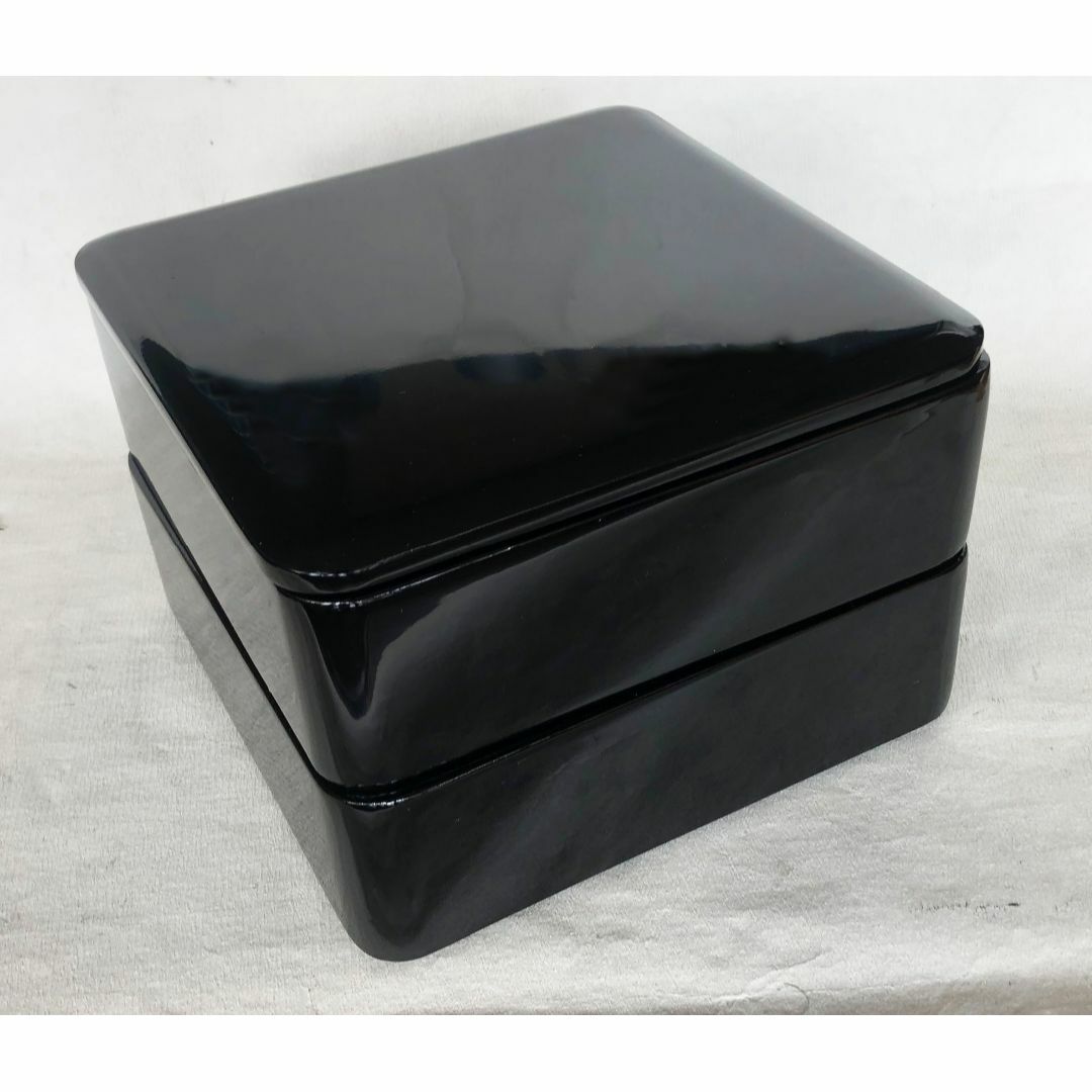 重箱 おせち 2段重 木製漆塗 黒 7.5寸 内朱 22cm 漆器 アウトレット