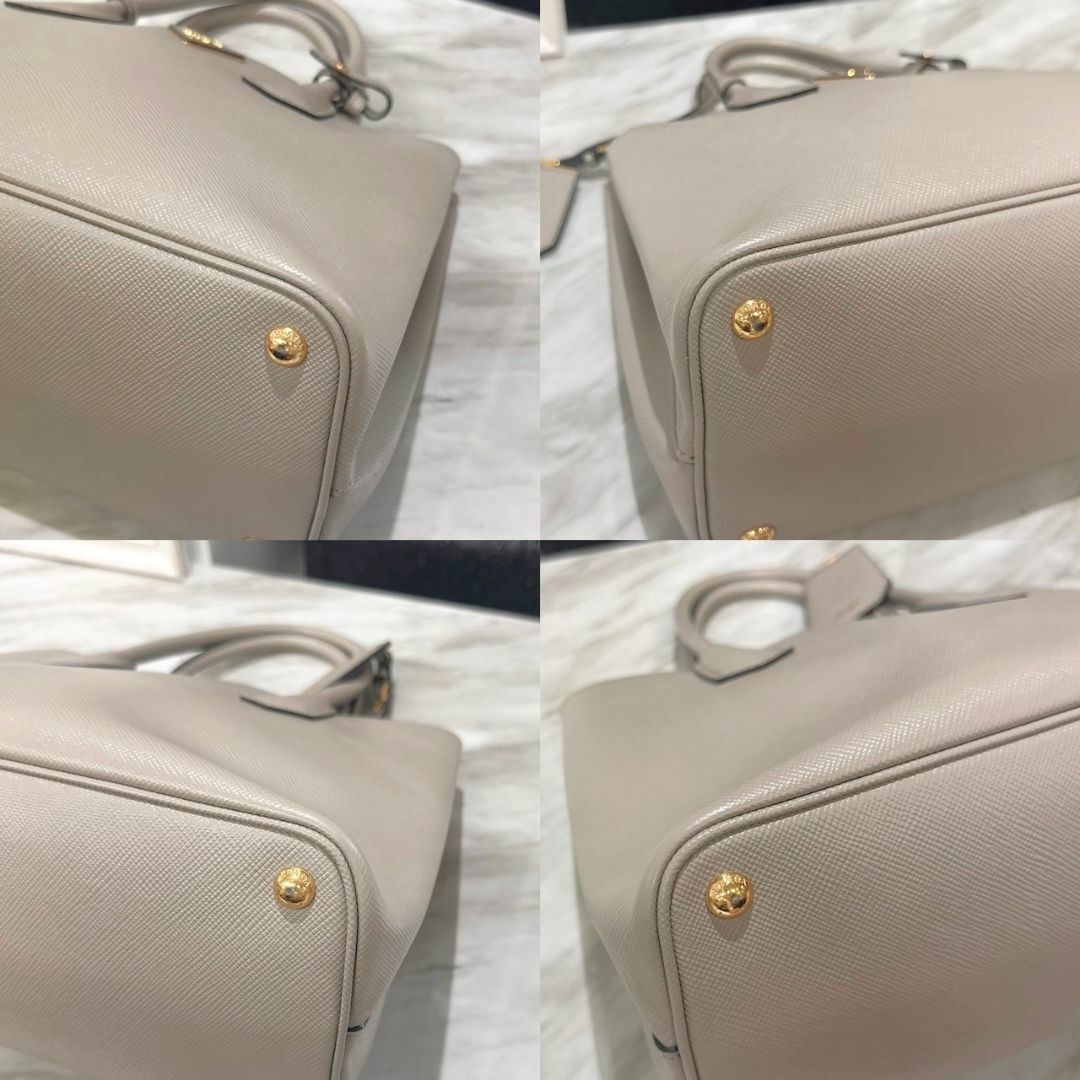 PRADA(プラダ)のプラダ　ハンドバッグ　2way　サフィアーノキュイール　グレージュ　美品☆ レディースのバッグ(ハンドバッグ)の商品写真