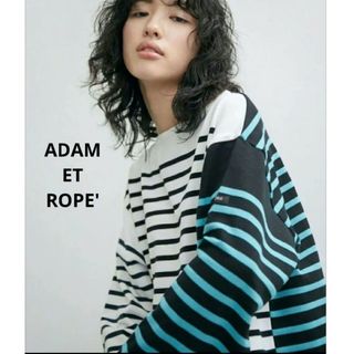 【新品】ADAM ET ROPÉ(アダムエロペ)アコーディオン袖タンクトップ 白