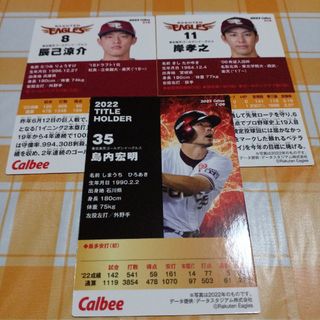 カルビー(カルビー)のカルビー　プロ野球チップス　カード　辰巳　岸　島内(スポーツ選手)