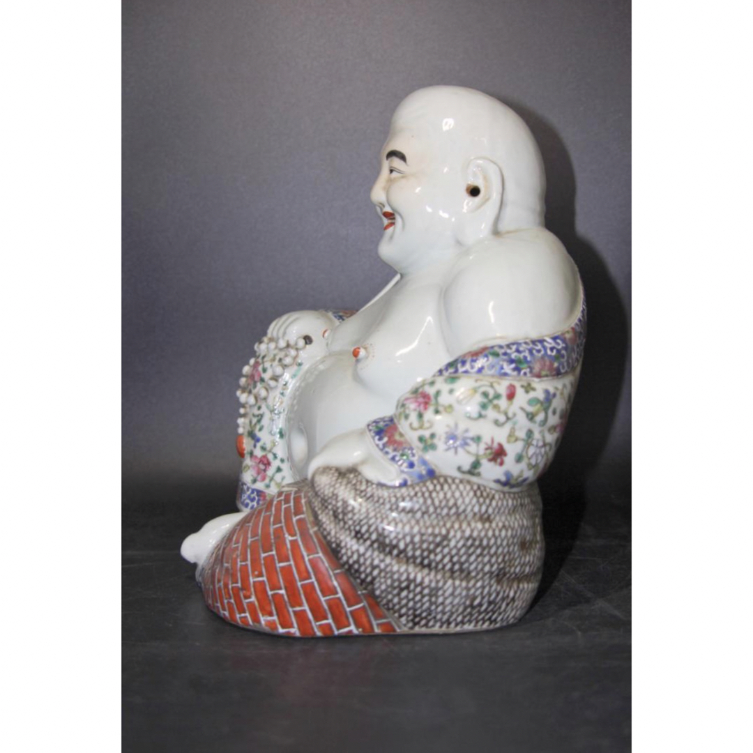 布袋像 置物 陶磁器 中国美術 古美術品 骨董品 Y-937の通販 by ひかる 布袋像 置物 陶磁器 中国美術 古美術品 骨董品 Y-937の通販 by ひかる