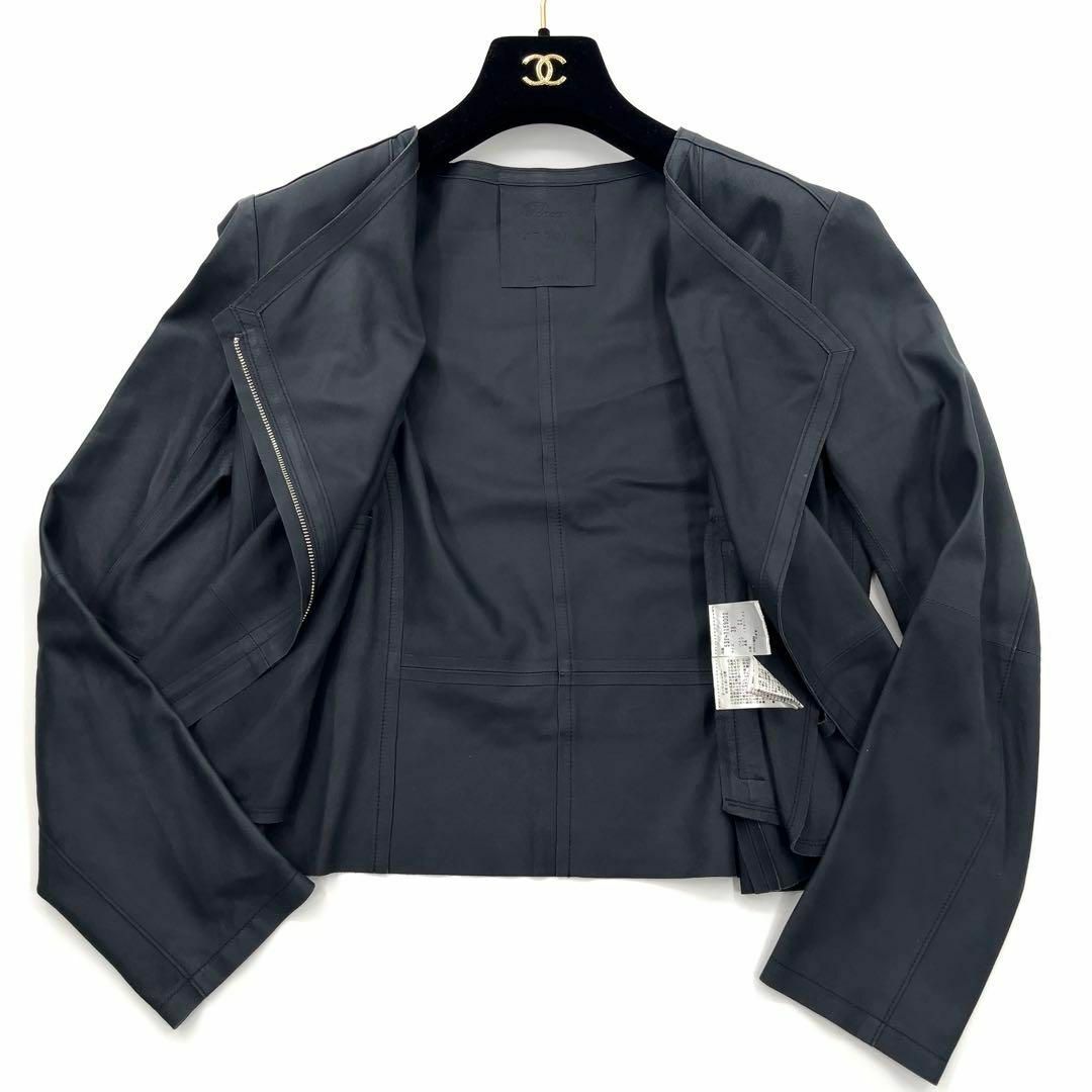 ADORE - 【美品】ADORE アドーア ラムレザー ライダース ジャケット 黒