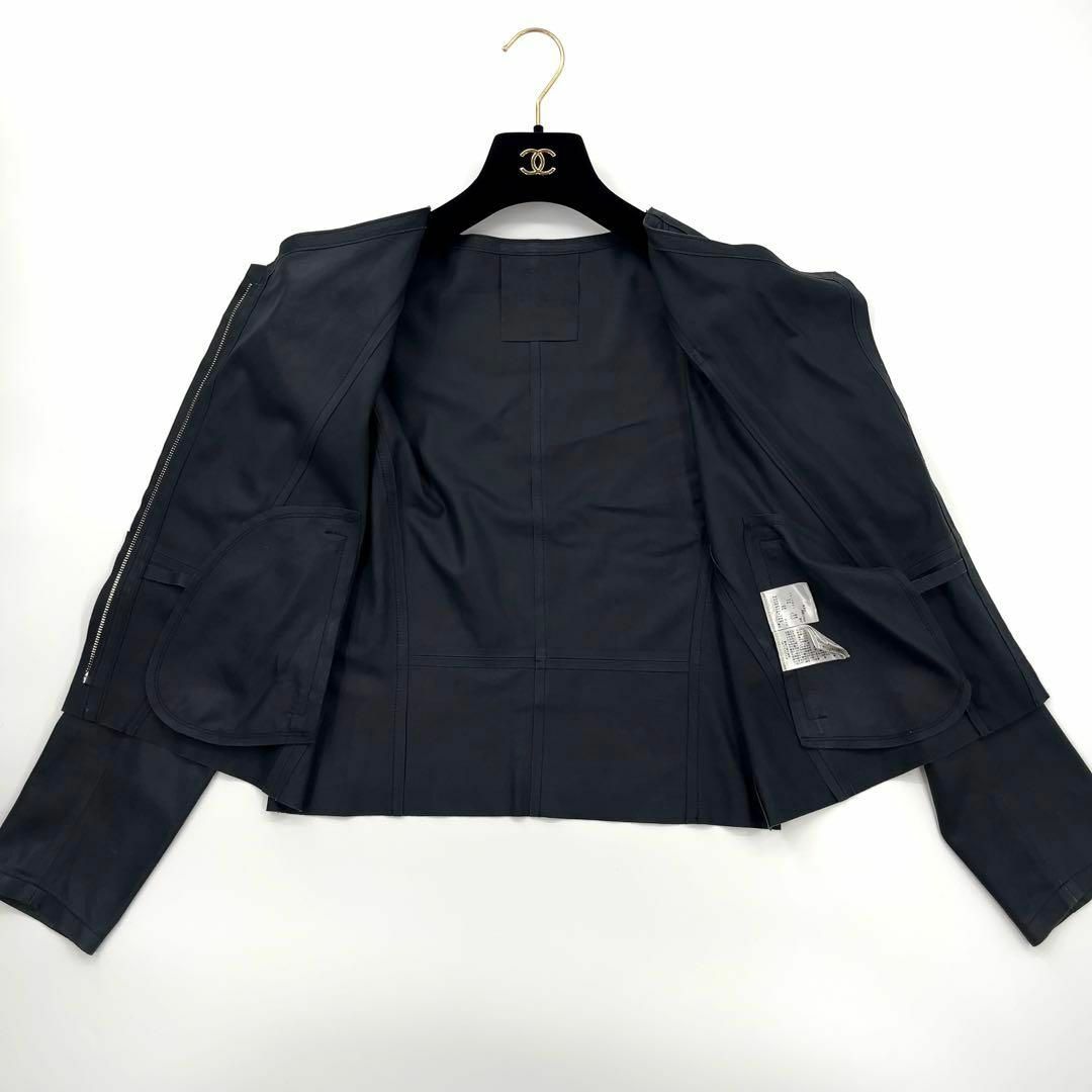 ADORE - 【美品】ADORE アドーア ラムレザー ライダース ジャケット 黒
