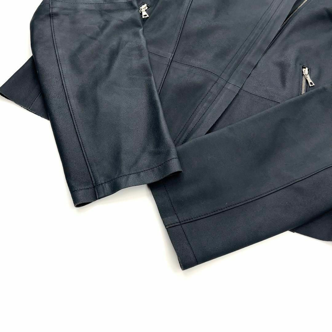 ADORE - 【美品】ADORE アドーア ラムレザー ライダース ジャケット 黒