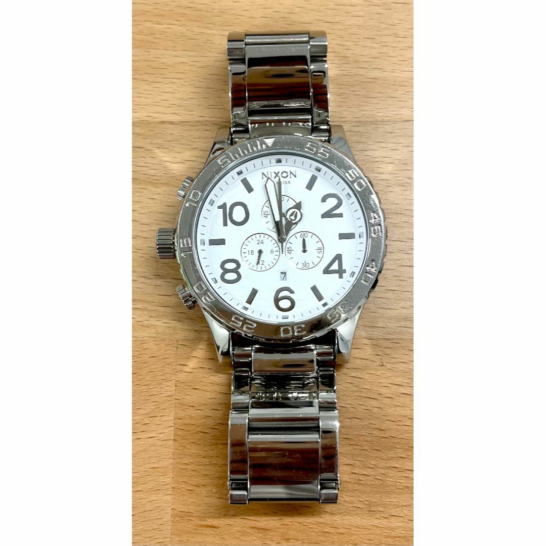 ニクソン NIXON 腕時計 クロノグラフ A083-488 シルバー ホワイト-