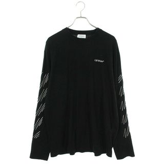 オフホワイト(OFF-WHITE)のオフホワイト  23AW  OMAB086F23JER003 エンブロイダリーロゴ長袖カットソー メンズ XXL(Tシャツ/カットソー(七分/長袖))