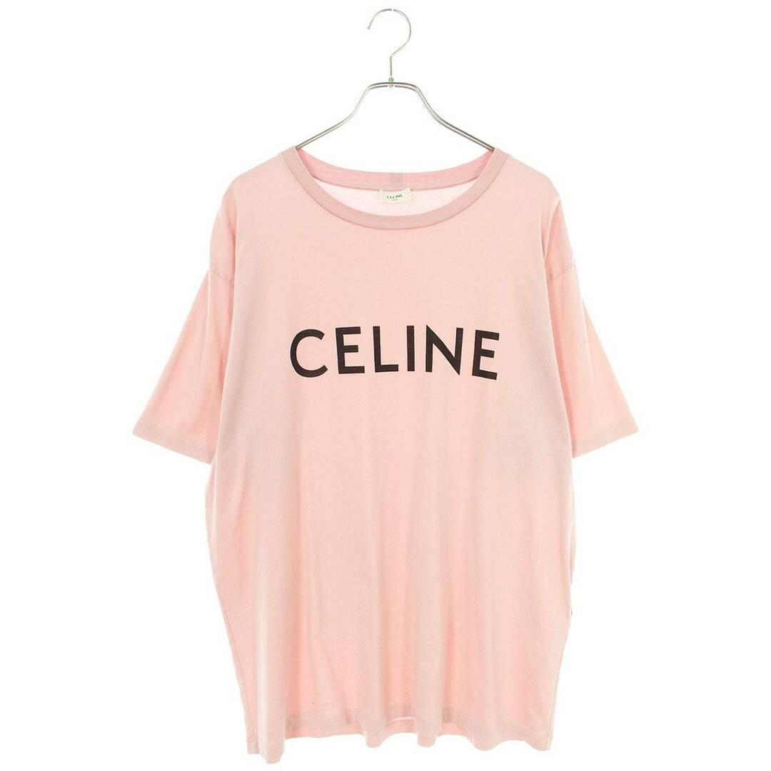 Tシャツ/カットソー(半袖/袖なし)セリーヌバイエディスリマン  2X681671Q ルーズフィットロゴプリントTシャツ メンズ XL