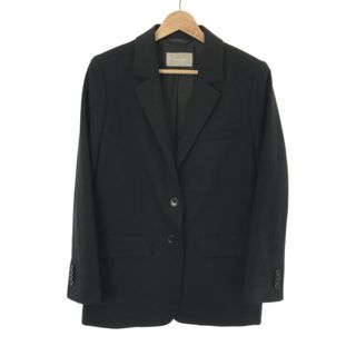 EVERLANE エバーレーン ウールストレッチ2Bテーラードジャケット ブラック 0(テーラードジャケット)