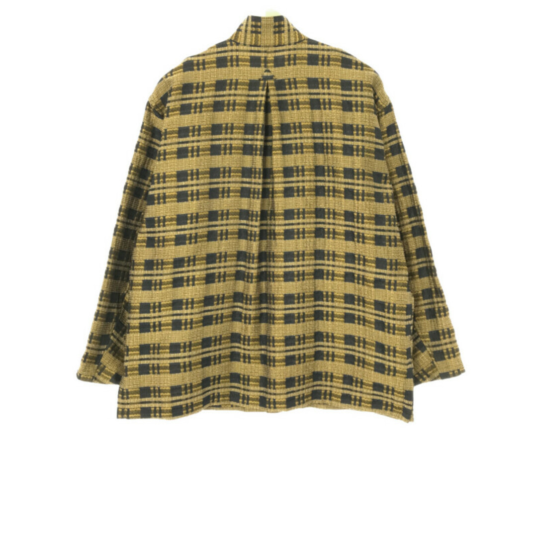 NEZU YOHINTEN ネズヨウヒンテン チェックジャガードシャツジャケット イエロー 1 メンズのジャケット/アウター(その他)の商品写真