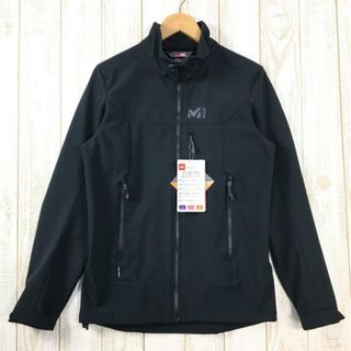 ミレー(MILLET)のMENs XS  ミレー トラック ジャケット Track Jacket エレメントシールド防風 ソフトシェル フリース MILLET MIV7979 0247 Black ブラック系(その他)