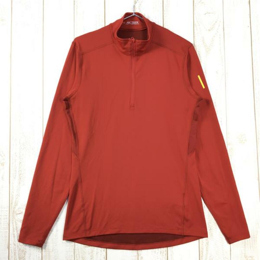 MENs M アークテリクス フェイズ AR ジップネック ロングスリーブ PHASE AR ZIP NECK L/S ベースレイヤー  ARCTERYX 11254 レッド系 | フリマアプリ ラクマ