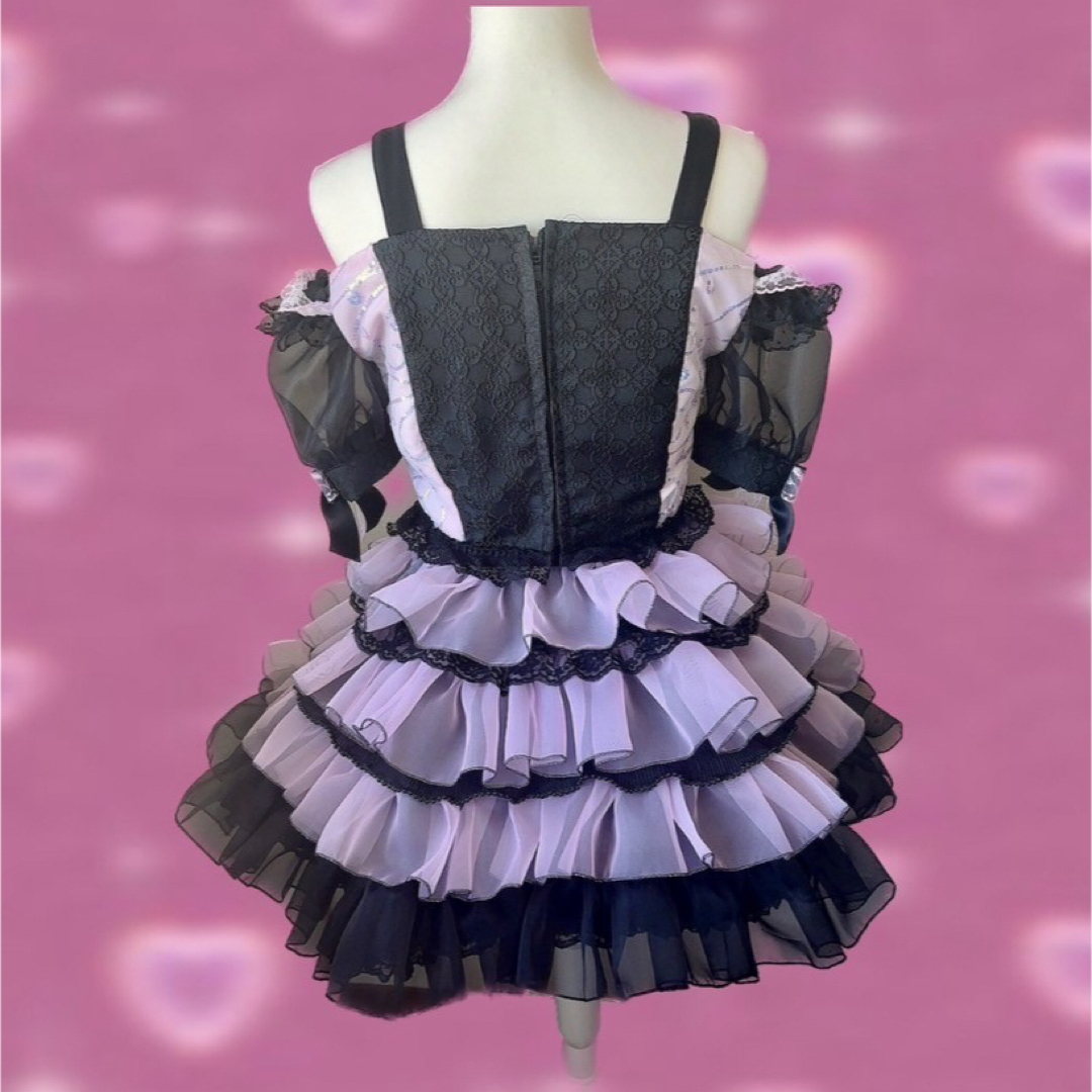 ハンドメイド 黒ピンクメイド衣装 エンタメ/ホビーのコスプレ(衣装)の商品写真