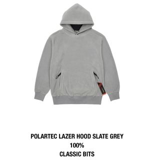 PALACE - PALACE POLARTEC LAZER HOOD SLATE GREY Mの通販｜ラクマ