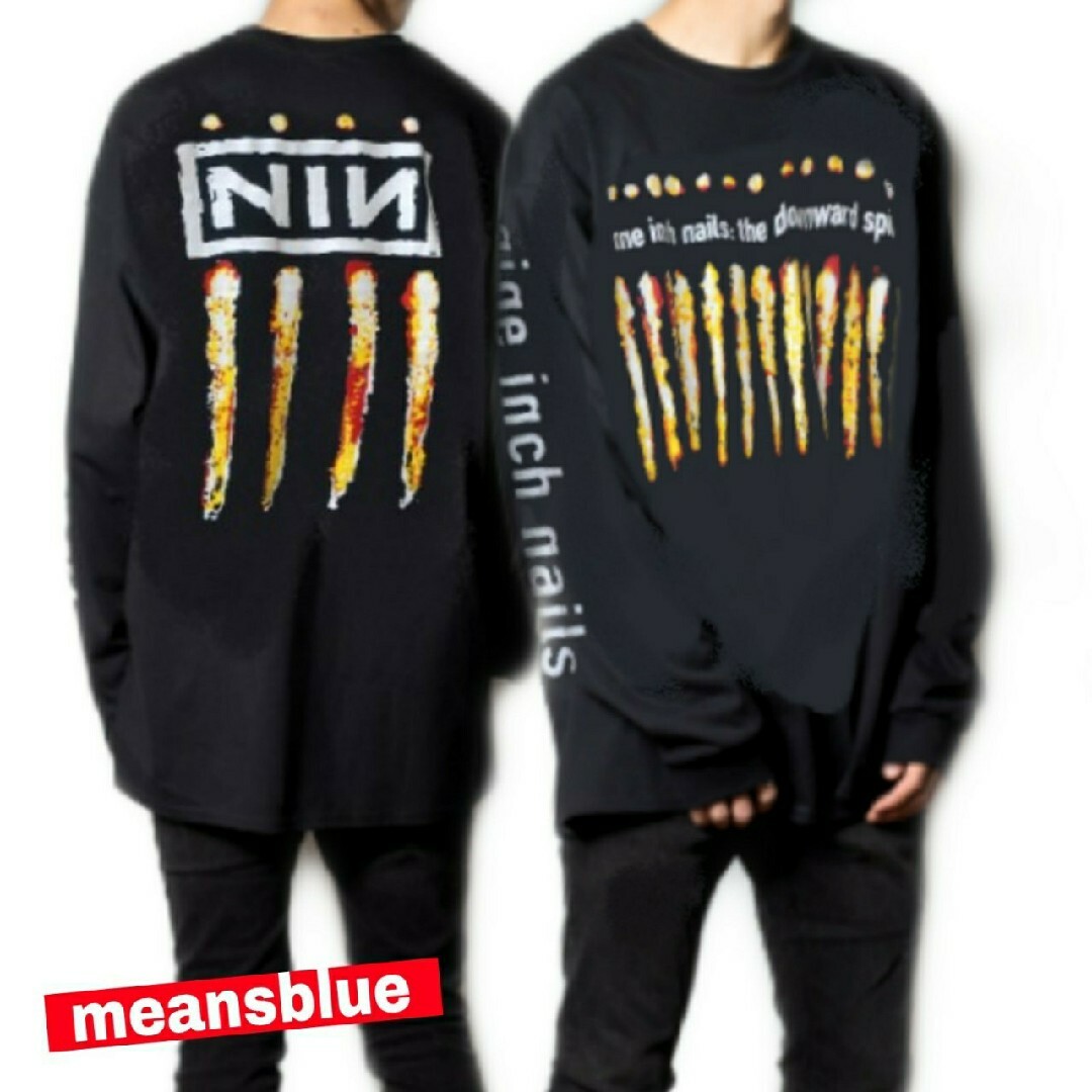 ONE OK ROCK(ワンオクロック)のXXL◇長袖T限定 ナインインチネイルズ thedownwardspiral メンズのトップス(Tシャツ/カットソー(七分/長袖))の商品写真