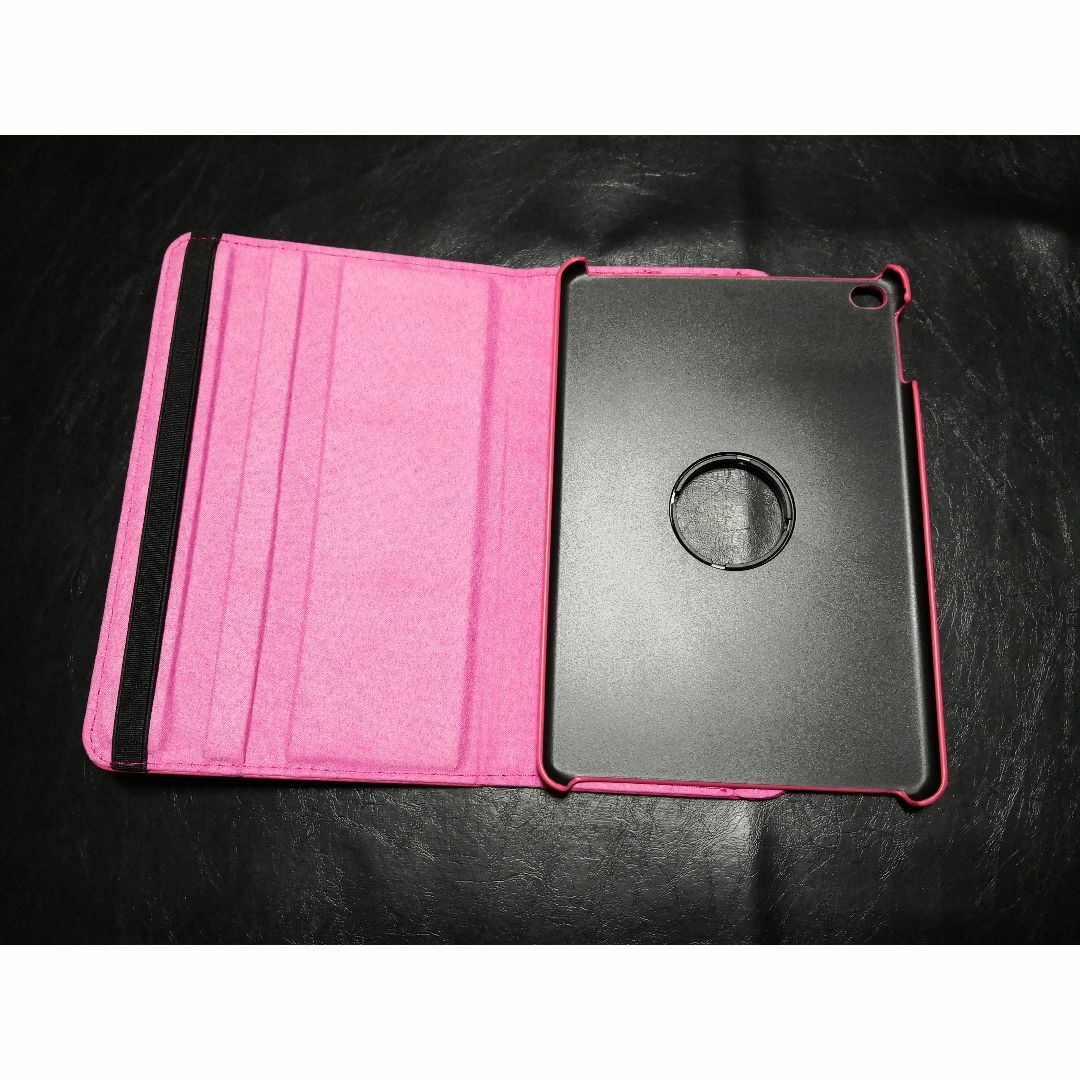 iPad mini4/mini5 共用 ローズピンク 360度回転 ケース スマホ/家電/カメラのスマホアクセサリー(iPadケース)の商品写真