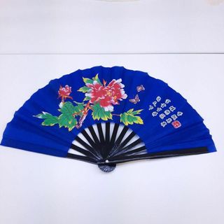 太極拳 扇 太極扇 カンフー扇 牡丹 牡丹 竹 夕陽日 F094(トレーニング用品)