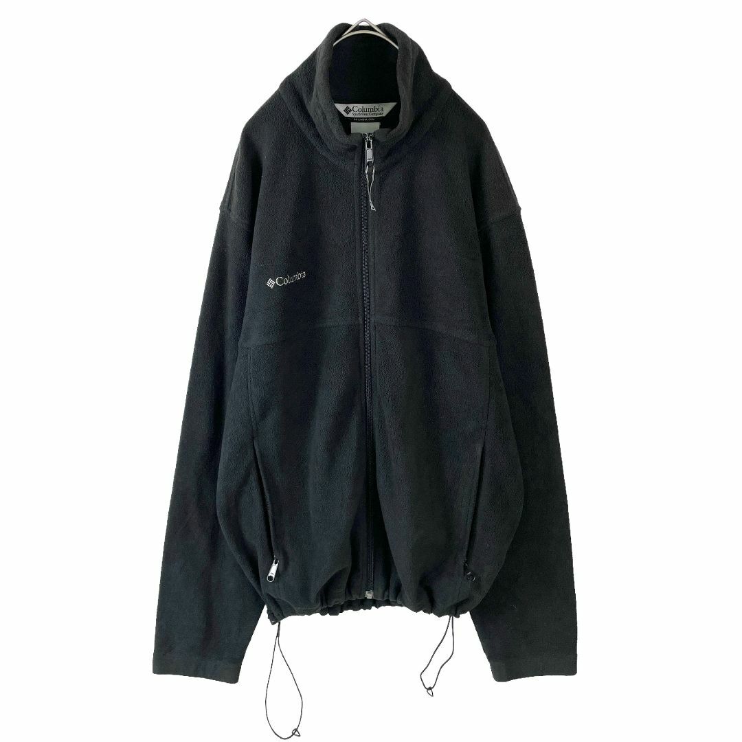 Columbia(コロンビア)のUSA古着 コロンビア ジップアップ フリース ブルゾン 黒 ブラック US/M メンズのジャケット/アウター(ブルゾン)の商品写真