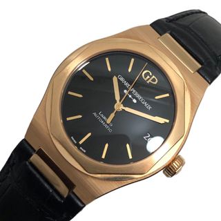 　ジラール・ペルゴ GIRARD PERREGAUX ロレアート 31010-52-3118-1CC ブラック K18PG/レザーストラップ 自動巻き メンズ 腕時計(その他)