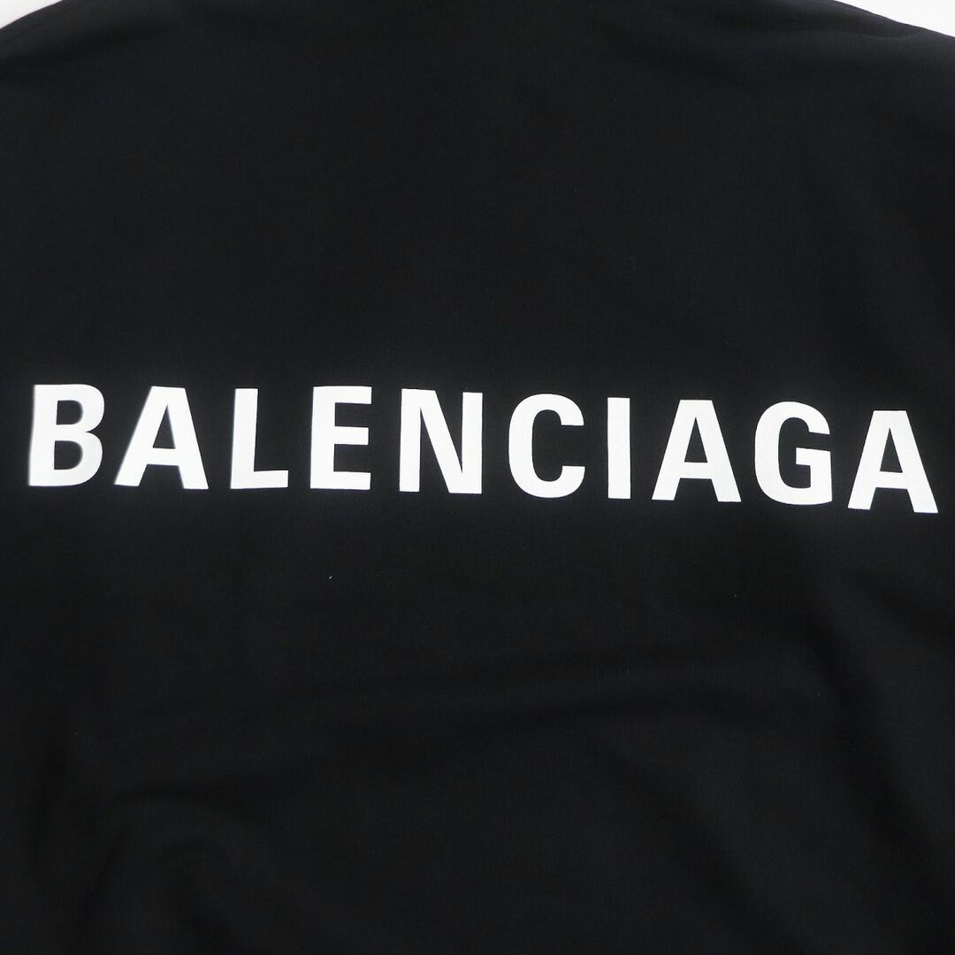 美品BALENCIAGA バレンシアガ フーディー パーカー ロゴ ブラック