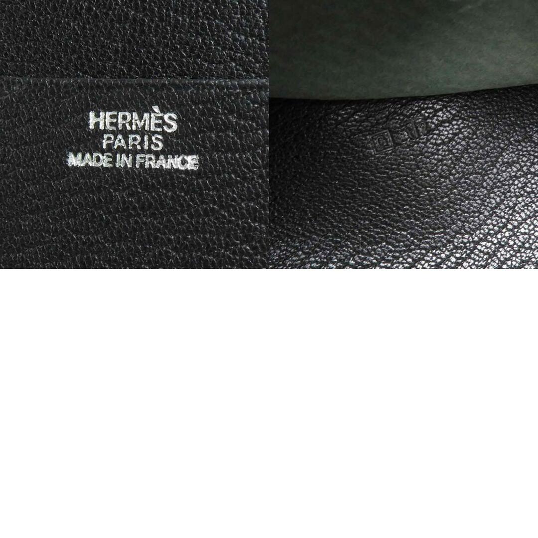エルメス HERMES 手帳カバー レザー ブラック ユニセックス 送料無料 e57297a