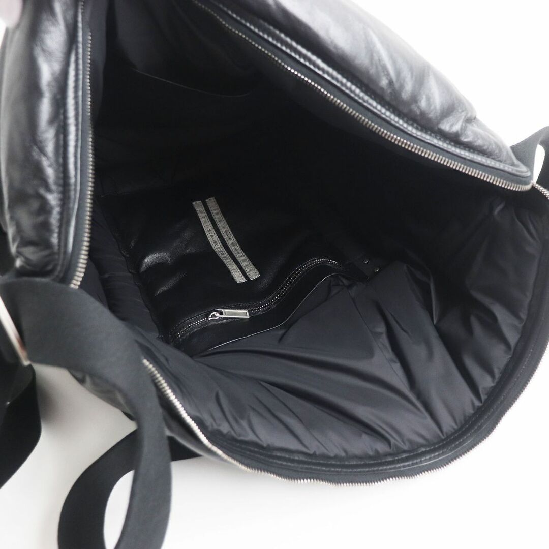 極美品□22AW Rick Owens/リックオウエンス STROBE JUMBO TROLLEY レザー 3WAY リュック/バックパック/ショルダーバッグ ブラック 袋付き