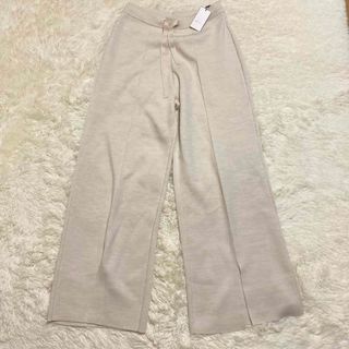 ベイジ(BEIGE,)の未使用　ベイジ　ワイド　ニット　パンツ(カジュアルパンツ)