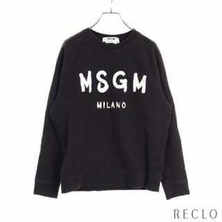 エムエスジイエム(MSGM)のプルオーバー ロゴ トップス コットン ブラック(その他)