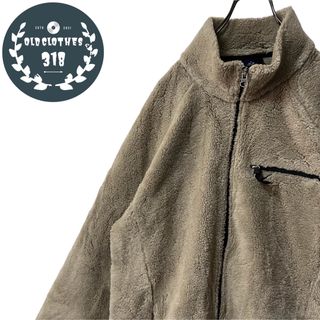 ランズエンド(LANDS’END)の【LAND'S END】ランズエンド USA製 ボアフリースJKT アースカラー(ニット/セーター)