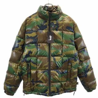 STUSSY - ステューシー 迷彩柄 ダウンジャケット M カーキ系 STUSSY