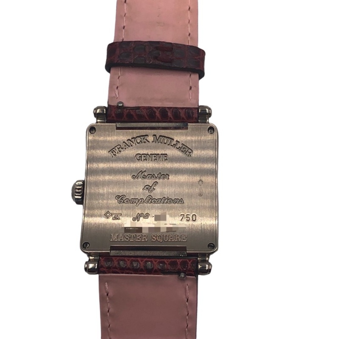 FRANCK MULLER(フランクミュラー)の　フランク・ミュラー FRANCK MULLER マスタースクエア 6002SQZ レッド K18WG/レザー クオーツ レディース 腕時計 レディースのファッション小物(腕時計)の商品写真