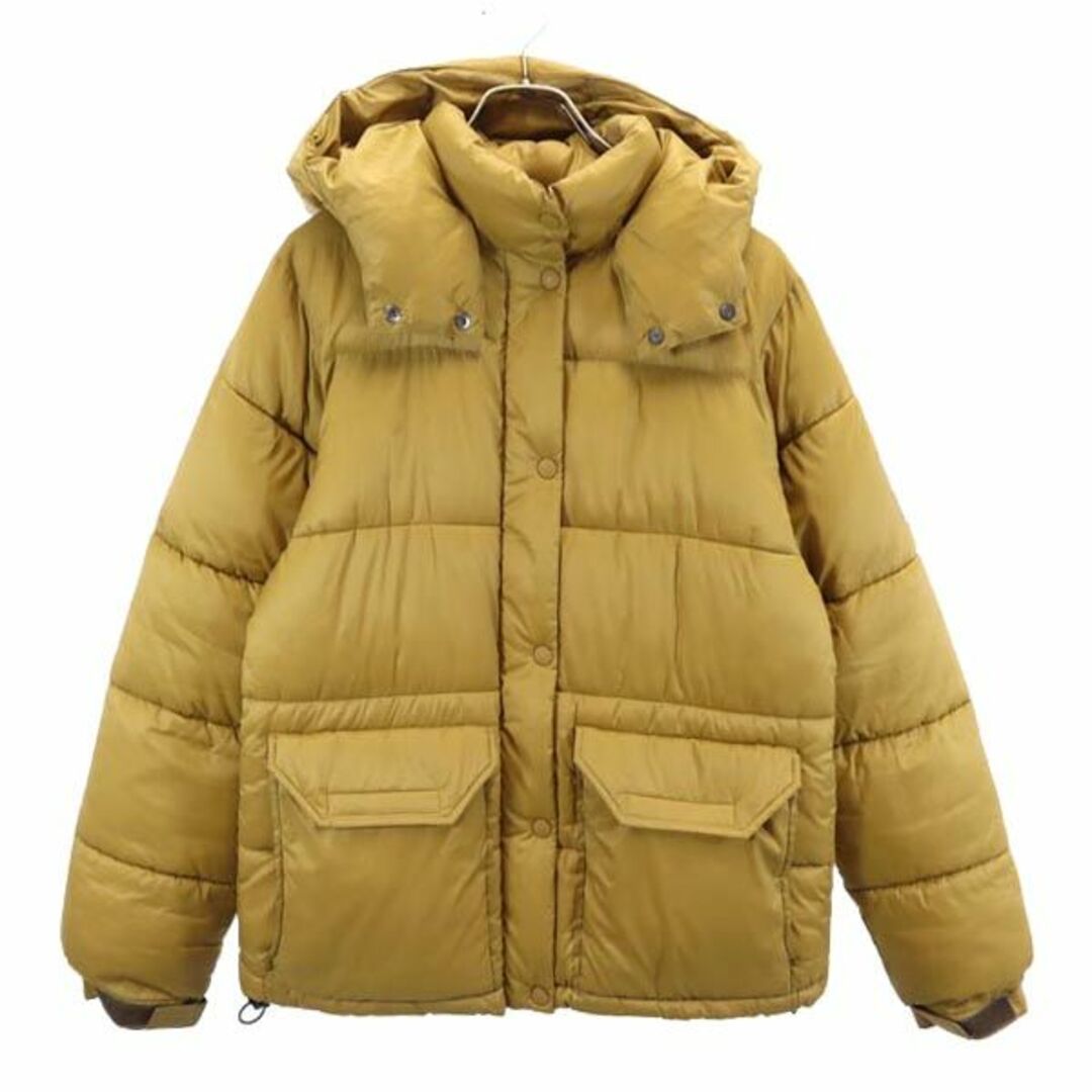 ノースフェイス NYW81931 アウトドア 長袖 フード 中綿ジャケット L ブラウン系 THE NORTH FACE ロゴ レディース  【231110】フード中綿ジャケットサイズ表記