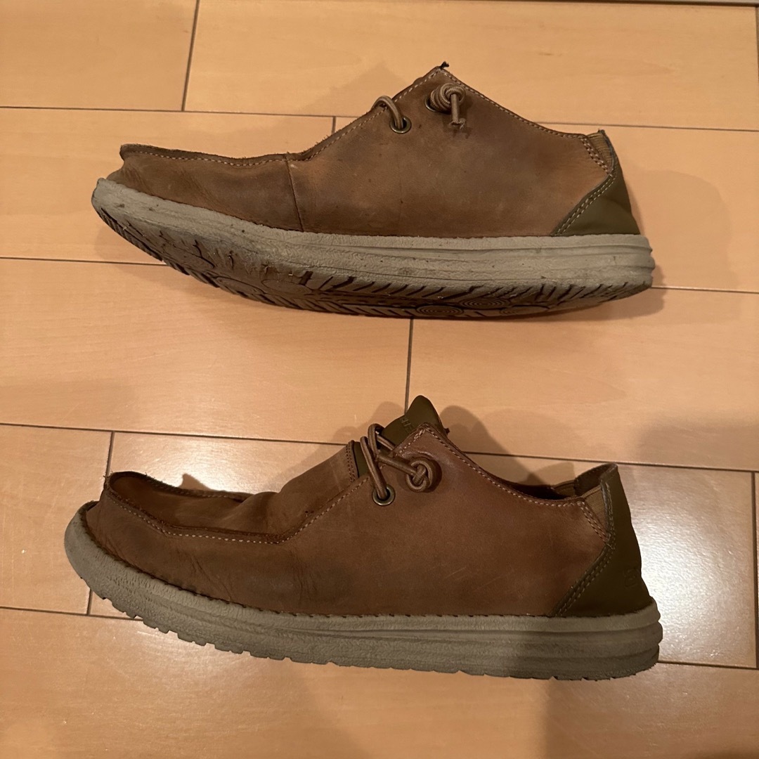 SKECHERS - スケッチャーズ SKECHERS メンズスニーカー25.5cm 茶 スリッポンの通販 by 郁's shop