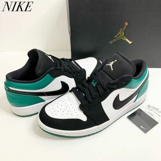 ジョーダン(Jordan Brand（NIKE）)のNIKE エアジョーダン 1 ロー ホワイト ブラック マイスティック グリーン(スニーカー)