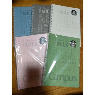 スターバックスコーヒー(Starbucks Coffee)のスターバックス キャンパスリングノート 5冊セット(ノート/メモ帳/ふせん)