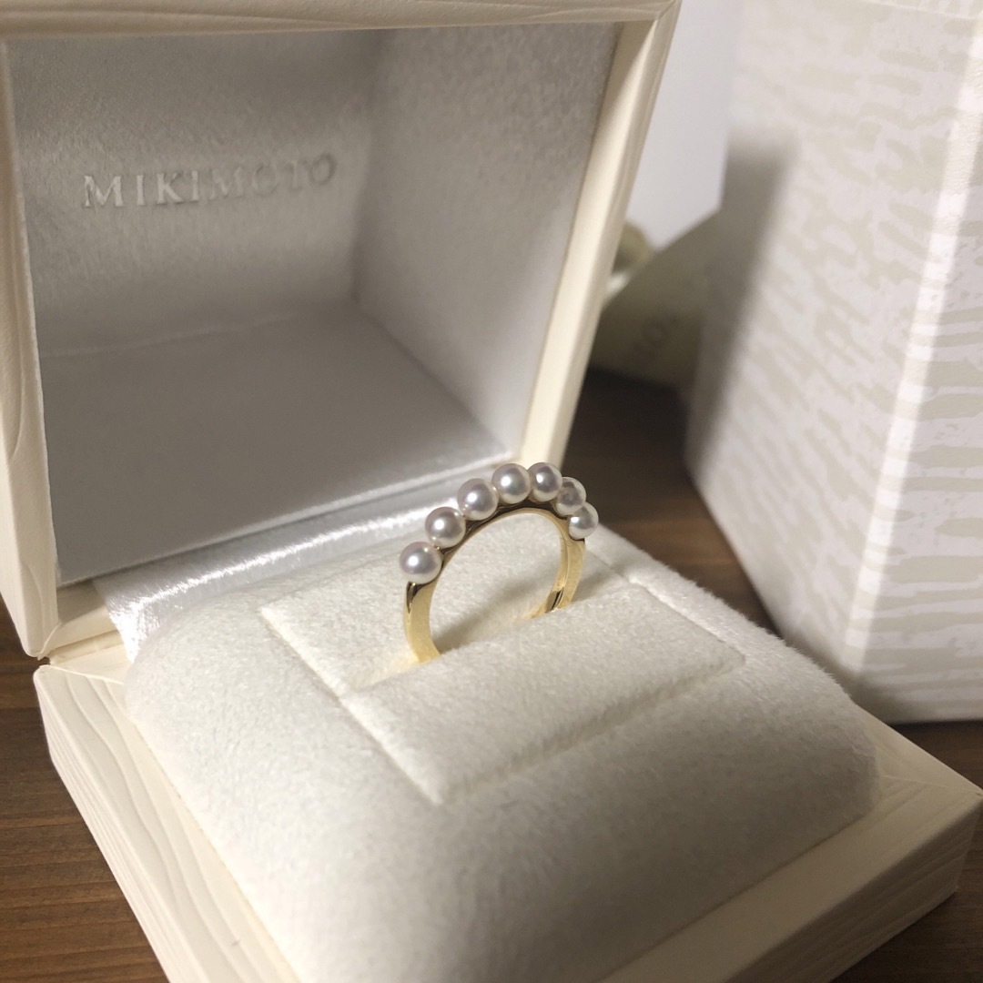 MIKIMOTO(ミキモト)の美品　ミキモト　7粒　ベビーパールリング レディースのアクセサリー(リング(指輪))の商品写真