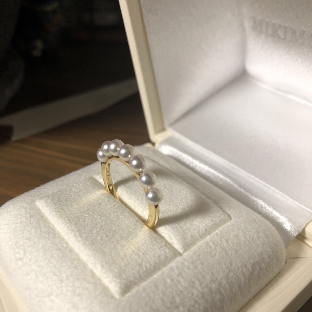 MIKIMOTO(ミキモト)の美品　ミキモト　7粒　ベビーパールリング レディースのアクセサリー(リング(指輪))の商品写真