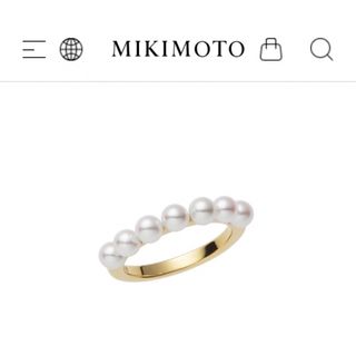 ミキモト(MIKIMOTO)の美品　ミキモト　7粒　ベビーパールリング(リング(指輪))