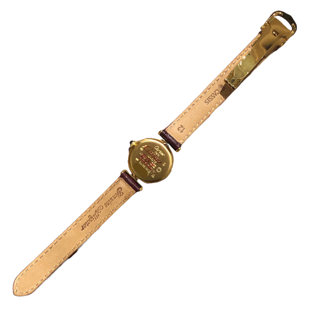 カルティエ Cartier マストコリゼ ヴェルメイユ W1008554 ゴールド シルバー925 SV925、GF クオーツ レディース 腕時計