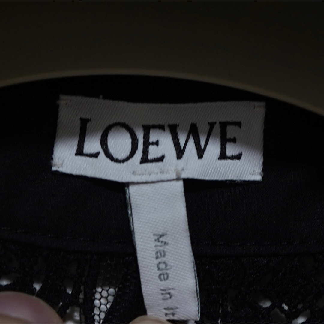 LOEWE(ロエベ)の【LOEWE】ロエベ レース シャツ ブラック 2020SSトップス レディース レディースのトップス(シャツ/ブラウス(長袖/七分))の商品写真