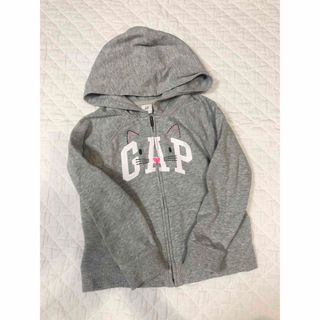 ベビーギャップ(babyGAP)のbabyGAP ネコモチーフロゴパーカー（110cm）(ジャケット/上着)